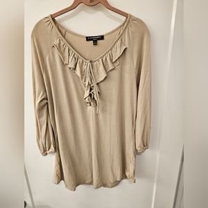 A. Giannetti Cotton/Modal Tan Jersey - NWOT - Size 1X